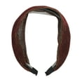 thumbnail image 3 of Unique Bargains 1 Pc Headband Shiny Silk Lace Hair Accessories for Women Wine Red, 3 of 5