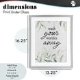 thumbnail image 4 of Stupell Industries French Country Wash Worries Away Leaves Gray Framed Print Under Glass, 13 x 16, by Lettered and Lined, 4 of 8