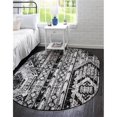 thumbnail image 1 of Unique Loom 3152834 3 x 5 ft. Orford Portland Oval Rug, White, 1 of 2