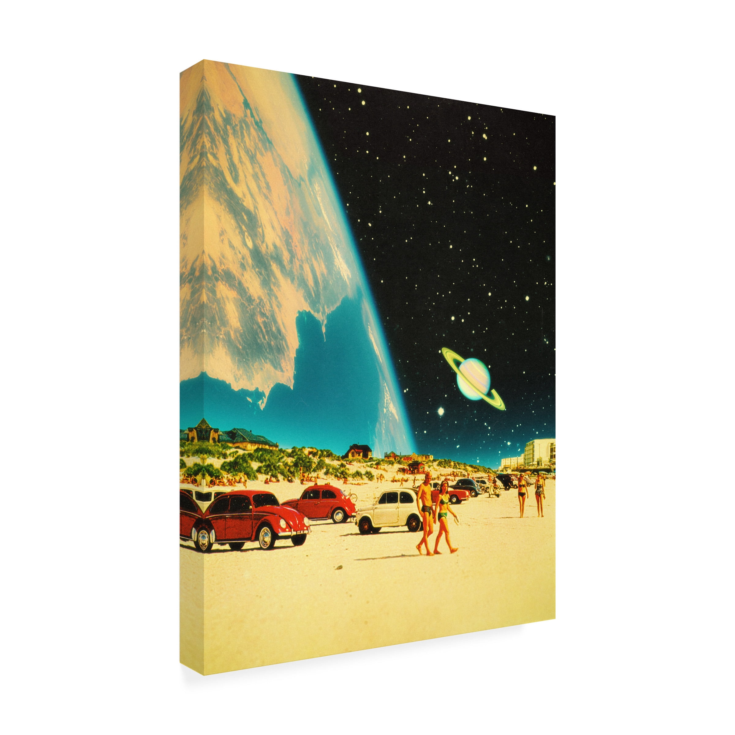 Taudalpoi 'Galaxy Beach' Canvas Art