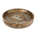 thumbnail image 5 of Gerson Heritage Collection Mango Wood Round Tray With Letter "N", 5 of 7