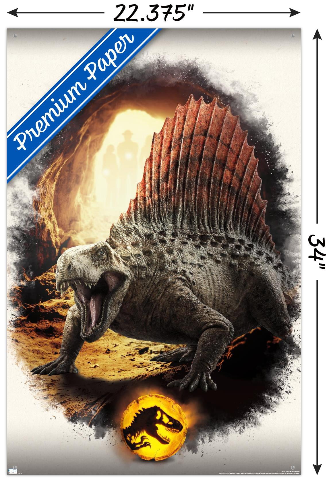 Jurassic World: Dominion - Dimetrodon Focal Wall Poster with Pushpins, 22.375" x 34"