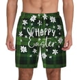 thumbnail image 3 of Uemuo Happy Easter Pattern Mens Swim Trunks Quick Dry Board Shorts with Mesh Lining, Stretch Beach Shorts Quick Dry No-Chafing Board Shorts-, 3 of 9