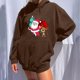 thumbnail image 2 of Sudadera estampada con capucha retro de manga larga suelta de Navidad para mujer con mangas caídas en los hombros Pompotops gfhjh12912, 2 of 8