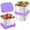 Purple, variant on Weloille 3Pack 6oz Stainless Steel Snack Containers, Small Metal Food Storage Container with Silicone Lids, Leakproof Snack Lunch Container for Office, Travel