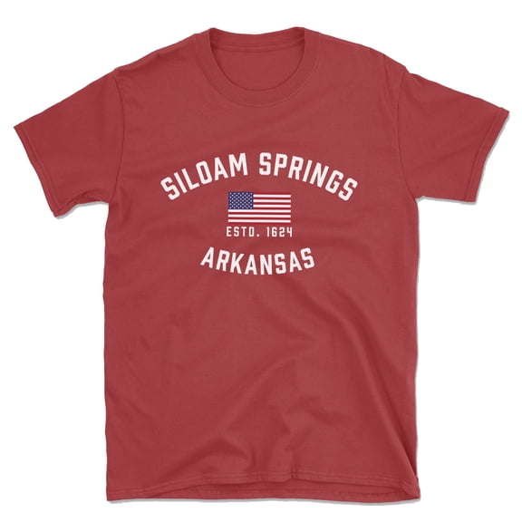 Siloam Springs Arkansas Patriot Men's Cotton T-Shirt