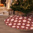 thumbnail image 5 of Defioc Cute Pig with Coins for Christmas Tree Skirt Snowman Xmas Tree Skirt Farmhouse Christmas Decorations Tree Mat for Holiday Party Decor-36", 5 of 6