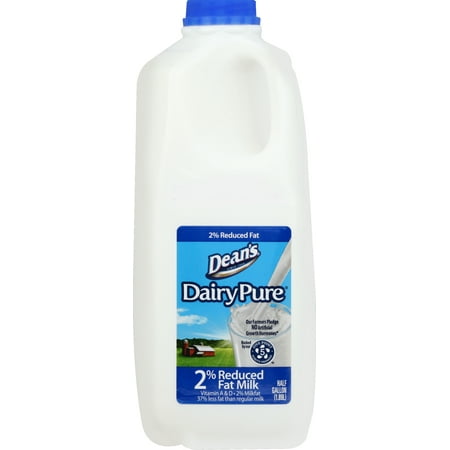 Walmart Grocery Dairy Pure 2 Milk Half Gallon