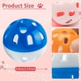 thumbnail image 6 of Yirtree 10 Pieces Pet Cat Kitten Play Balls with Jingle Bell Pounce Rattle Toy Random Color, 6 of 8