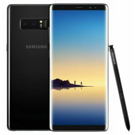 Pre-Owned Samsung Galaxy Note 8 SM-N950U 64GB GSM Unlocked Midnight Black (Refurbished: Good)