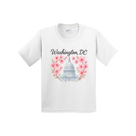 Inktastic Washington Dc Cherry Blossom Youth T-Shirt