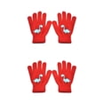 thumbnail image 4 of Minnieouse 1 par de guantes de invierno para niños, cómodos, cálidos, para tejer, para mantener el calor, cubiertas para los dedos con patrón 2piezas Rojo, 4 of 6