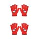 thumbnail image 4 of Minnieouse 1 par de guantes de invierno para niños, cómodos, cálidos, para tejer, para mantener el calor, cubiertas para los dedos con patrón 2piezas Rojo, 4 of 6