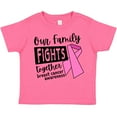 thumbnail image 3 of Inktastic Our Family Fights Together Breast Cancer Awareness Boys or Girls Toddler T-Shirt, 3 of 5