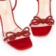 thumbnail image 5 of Sandalias con Lazo de Cristal para Mujer DREAM PAIRS, Satín Rojo, 5 of 7