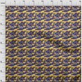 thumbnail image 4 of oneOone Silk Tabby Blue Fabric Abstracts Sewing Material Print Fabric By The Yard 42 Inch Wide, 4 of 5