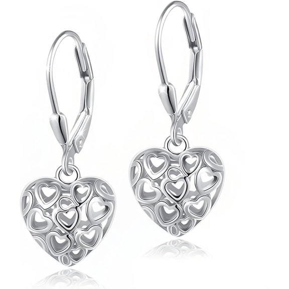 925 Sterling Silver Boho Dandelion Drop Dangle Earrings for Women Teardrop Water Drop Flower Mountain Tree Heart Stud Dangle Earrings Jewelry Birthday Gifts for Mom Lover Daughter