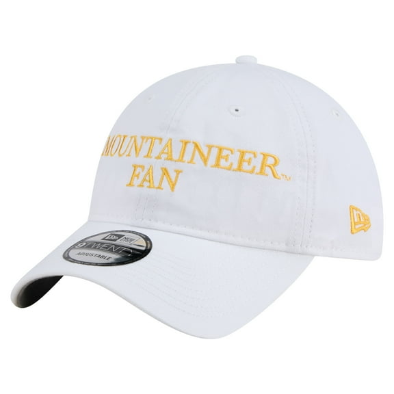 Men's New Era White West Virginia Mountaineers Fan 9TWENTY Adjustable Hat