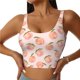 thumbnail image 1 of Balery Peach With Leaves Sujetadores deportivos con espalda cruzada para mujer, acolchados, sin costuras, de alto impacto, ideales para yoga, gimnasio, entrenamiento y fitness.-X-Large, 1 of 8