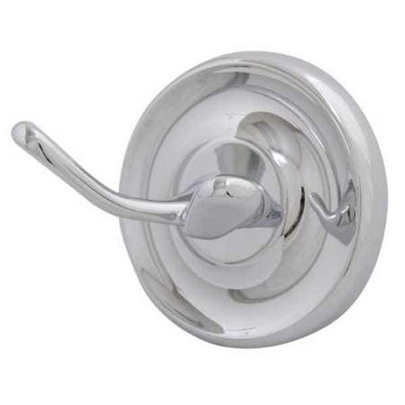 Taymor Bathroom Hook,Zinc,Polished,2 1/2 in W 04-7902