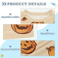 thumbnail image 2 of FORMRS Boys Rash Guard Short Sleeves Swim Shirt Quick Dry UPF 50+ Sun Protection, Sizes 3-12T, Halloween Pumpkins Pattern, 2 of 6