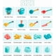 thumbnail image 2 of 18pcs Beach Bucket Toy Set, Kids Beach Toys With Water Pail Bucket And Sand Shovel For Kids 3-10 Beach Toy Set Kids Beach And Sand Toy Set G, 2 of 5