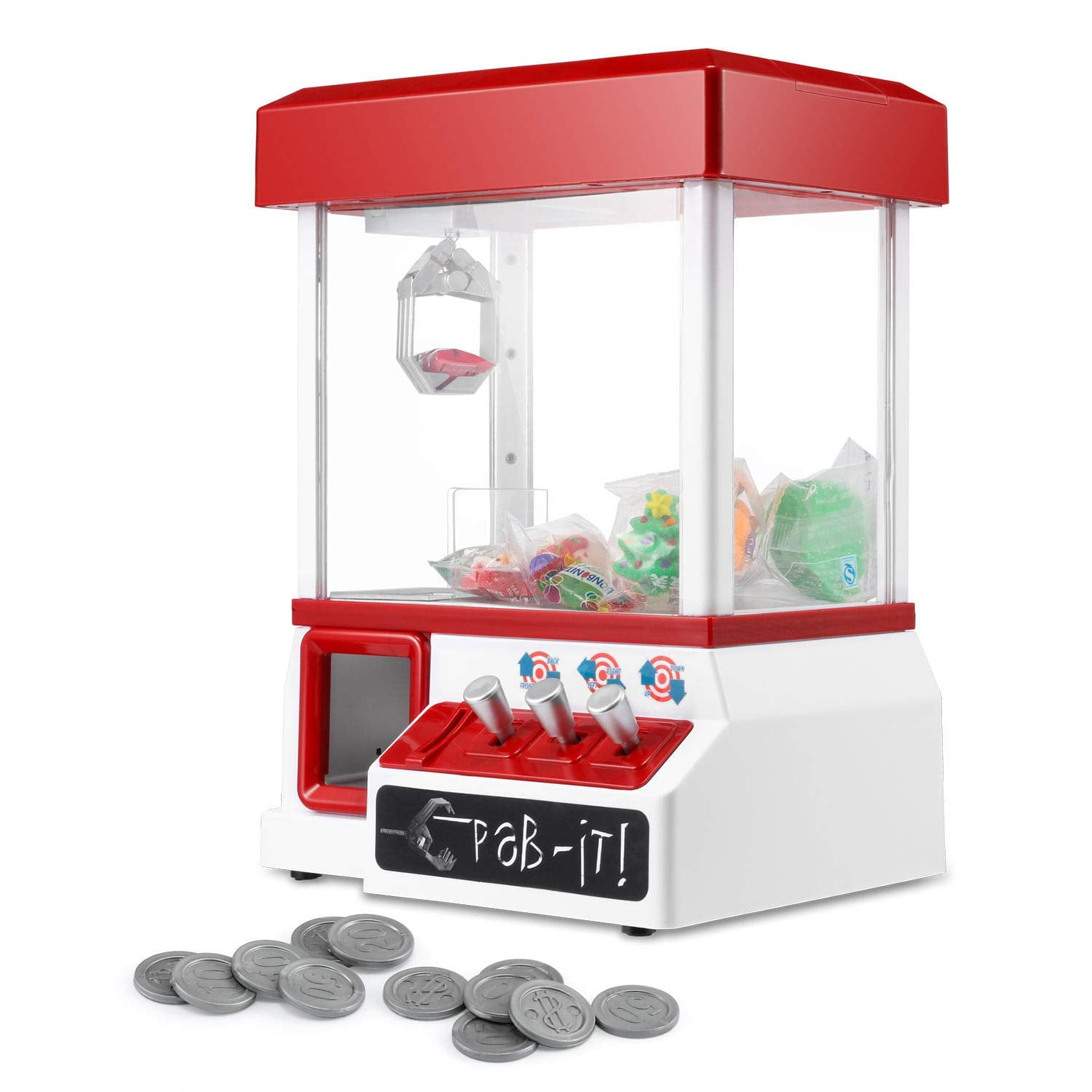 Toy Grabber Claw Machine Arcade Game+Music Grab Dispenser Kid Birthday Gift NEW
