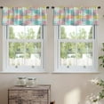 thumbnail image 2 of LALILO Kitchen Curtain Valance Flamingos Water Golden Light Rod Pocket Window Curtain 52"x 18" Set of 2, 2 of 7