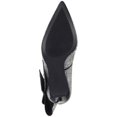 thumbnail image 4 of INC Womens Black Bow Detail Rhinestone Padded Silvee Pointed Toe Stiletto Slip On Dress Pumps Shoes 10 M, 4 of 4