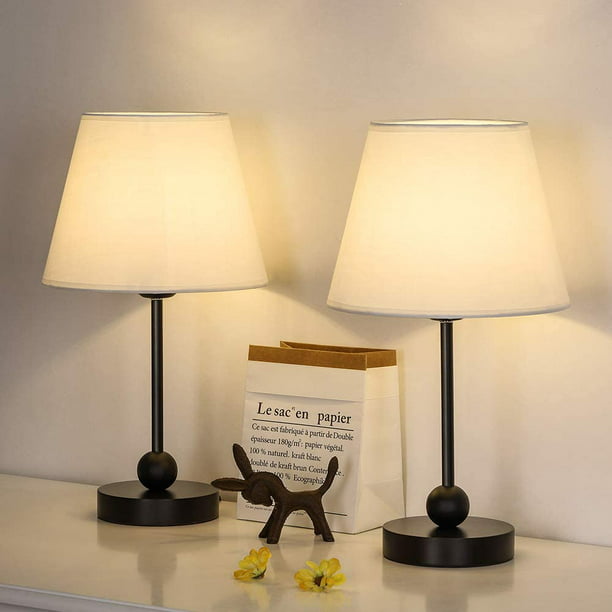 Simple Nightstand Desk Lamp With White, Le Wifi Smart Bedside Table Lamp