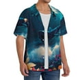 thumbnail image 2 of Goofa Fantasy Underwater Adventure Printed Men's Casual Short-sleeved Shirt,Lightweight Breathable Button-down,Summer Casual men's top,Versatile Fashion shirt-XX-Large, 2 of 7