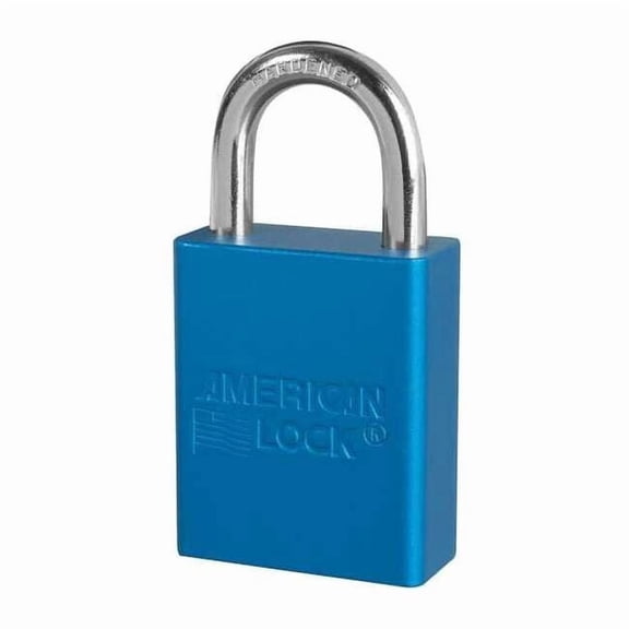 American Lock Lockout Padlock,KA,Blue,1-7/8"H,PK3 A1105KAS3BLU