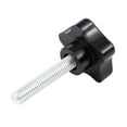 thumbnail image 3 of 2X M8 x 40mm Screws Star head Wing screw Clamp knob handle black, 3 of 4