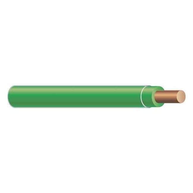 THHN Building Wire, Copper, 14 AWG, 1C, Green, Solid, 500 ft 11583201