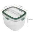 thumbnail image 2 of PTOOTP Ice Container for Party 1Pack in Transparent with Rectangular Shape and Handle, 2 of 8