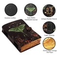 thumbnail image 3 of Blank Spell Book of Shadows Journal with Lock Clasp Vintage Handmade Leather Luna Moths and Morpho Butterfly Print Diary Prayer Pagan Witchcraft Supplies Wiccan Decor Notebook Daily (7X5 inch), 3 of 6