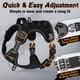 thumbnail image 3 of Arnés para perros Rabbitgoo Tactical Service No Pull, tamaño pequeño, negro, 3 of 9