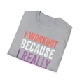 thumbnail image 4 of Funny Workout Really Like Chocolate Graphic Exercise Gym Rat, 4 of 7