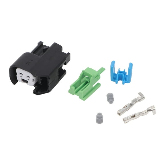 Unique Bargains 2 Pin Fuel Injector Connector Waterproof Electronic Female Wire Harness Plug for Chevrolet EV6 1 Set