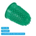 thumbnail image 4 of Uxcell Rubber Finger Tips Silicone Thumb Fingertip Protector Covers Guard Pads Thimble Grips Green Small Size 20 Pack, 4 of 5