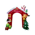 thumbnail image 2 of Arco inflable navideño decorativo para exteriores con adorables figuras luminosas de 2.4 metros (8 pies). Adorno navideño para festivales., 2 of 9