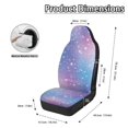thumbnail image 6 of POLERO Starry Sky Print Front Seat Covers for Automobile, Easy to Install Stretch Polyester Fabric Automotive Seat Cover Protector, 2 Pack for Most Cars and Trucks, 6 of 12