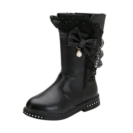 

Shoes For Kids Knee Kids For Girls Princess Lace Shoes Fashion Boots Boots Bowkont Baby Baby Shoes