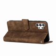 thumbnail image 2 of Dteck Compatible with Samsung Galaxy A32 5G Wallet Case, with Hand Strap Kickstand Card Slots Magnetic Buckle Protective Flip Full for Galaxy A32 5G PU Leather Case, Brown, 2 of 6