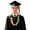 Black, variant on Miaoju 2026 Graduation Lei Graduation Ribbon Lei with Satin Flowers Congrats Graduates Lei Class of 2026 Gifts for Men Women