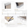thumbnail image 2 of Bennium Cellular Shades Cordless Blackout Blinds for Bedroom Bathroom Indoor Windows Door Window with Glass,Honeycomb Retractable Sun Blocking, " Wide x 72" High,Beige,JZCEL48BG72C, 2 of 9