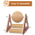 thumbnail image 5 of Upgraded Cat Scratching Toy, Natural Sisal Cat Scratching Toy with Cat Scratching Post Base, Scratching Ball for Cats and Kittens, Solid Wood Pet Scratching Toy, 5 of 5