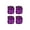 Purple, variant on UDIYO 4Pcs Dice Shape Car Motorcycle Wheel Tyre Air Valve Stem Anti-dust Cover Caps