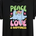 thumbnail image 3 of Horton Hears a Who - Peace Love Happiness  - Juniors Ideal Flowy Muscle T-Shirt, 3 of 5