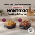 thumbnail image 4 of Ninja Crispi DualZone 8-Qt Air Fryer, Glass Container with Lid, Portable, Dishwasher Safe, DD101PK1 Pink, 4 of 12